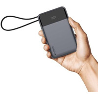 Stuffcool GIGA Smallest 65W 20000mAh Laptop Powerbank with Built in 100W 5A Type C Cable,Charges MacBook air 0-100%,MacBook pro laptops 0-90%,Supports superfast Charging 2.0,fastcharges iPhone,Pixels
