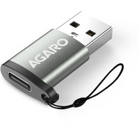 AGARO USB 3.0 Type C Female to USB Male OTG Adapter, 5 Gbps High-Speed Data Transfer, Compatible with Laptops, Tablets, Smartphone, Chargers and More Devices with Standard USB A Interface