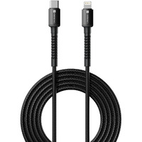 Portronics Konnect X Type C to 8-Pin 27W Fast Charging Cable, Premium TPE Material, Support to all Lightning Devices 1M Length(Black)