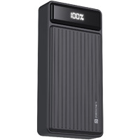Portronics Luxcell B 20K Advanced 20000 mAh Power Bank with 22.5W Max Output, LED Battery Display, 22.5w Mach USB-A Output, 20w Type C PD Output, Type C Input, Wake Up Button(Black)
