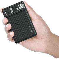 Portronics Luxcell Mini 20K Advanced 20000 mAh Smallest Power Bank with 22.5W Max Output, LED Indicator, Mach USB-A Output, Type C PD Output, Type C Input, Wake Up Button(Black)
