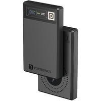 Portronics Luxcell MagClick 10k 10000 mAh 15W Magnetic Wireless Fast Charging Power Bank Premium Finish, 22.5 Wired Output Compatible with iPhone 12 & Above,Type C Smartphones,Tablets(Dark Grey)