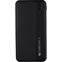 ZEBRONICS MB10000S5 Power Bank, 10000 mAh, 12W, Dual USB Output, Type C | Micro USB Inputs, Built in Protections, LED Indicator, Included USB to Type C Cable, Made in India