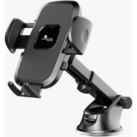 Kratos Grip X3 Premium Mobile Holder for Car with Back Button Unlocking Mechanism, Strong Suction Cup, 360 Rotatable,Car Mobile Holder for Wildshield and Dashboard, Compatible with 4 to 7" Smartphone