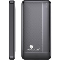 Kratos Legend Core Power Bank 10000mah, 22.5W Fast Charging Power Bank with Type C & Dual USB Output, Ultra Slim Powerbank, Compatible for iPhone,Samsung, Oppo, Vivo, Redmi (USB C & USB A Input)