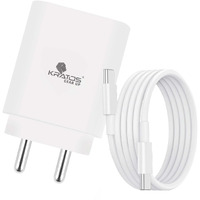 Kratos 25W Charger Adapter with Type C to C Cable, Fast Charger Compatible with Samsung Galaxy A15/M35/A35/A55/M05/M15/F15/M55| M34/M14/F34/F14/F54/A14/S24/S23/S21 Fe/S23/ Fold/Flip/6/5/4/3/Tab, White