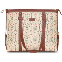 ZOUK Womens Handcrafted Taj Nakashi Women's Office Bag White