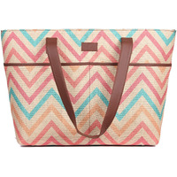 ZOUK Tote Bags Handmade Bags For Daily Use - Vegan Leather Handbags With Double Handle - Printed Totes For Women - Wavbeach Print