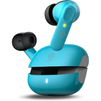 pTron Zenbuds 1 V2 ANC Bluetooth V5.3 in-Ear Earbuds, 32db Quietsound Tech, 13mm HyperDrivers with 4D Panaromic Audio, 4 QuadPro ANC Mics, 40Ms Low Latency Game/Music Modes & IPX5 (Maya Blue)
