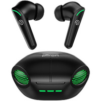 pTron Bassbuds Viper in-Ear TWS Earbuds, AptSense 40ms Gaming Latency, TruTalk AI-ENC Call, 32H Playtime, Deep Bass, BT5.3 Headphones, Touch Controls, Voice Assist, Type C Fast Charging (Jet Black)