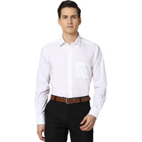 Peter England Men White Full Sleeves Formal Shirt