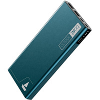 boAt Energyshroom PB300 Powerbank with 10000mAh Battery, 22.5w Fast Charging, Wireless Charging, 12-Layer Smart IC Protection, LED Indicators and Aluminum Alloy Casing(Steel Blue)