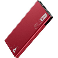 boAt Energyshroom PB300 Powerbank with 10000mAh Battery, 22.5w Fast Charging, 12-Layer Smart IC Protection, LED Indicators and Aluminum Alloy Casing(Martian Red)