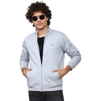 Allen Solly Men Cotton Crew Neck Regular Casual Sweatshirt Blue, 2XL