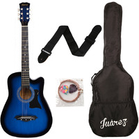 JUREZ JRZ38C/VTS ACOUSTIC 38" GUITAR WITH ACC (BLUE SUNBURST)
