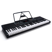 JUAREZ Octav JRK660 61-Key Electronic Teaching Keyboard Piano with LED Display | Adapter | Key Note Stickers |Music Sheet Stand| 200 Rhythms | 200 Timbres |40 Demos|USB Output|8 Percussions, With MIC