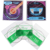Juarez E 1st x 3 pc Acoustic Guitar Stainless Steel Strings Set, Clear Tone, Hollow Ball End
