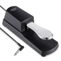 Juarez Piano Sustain Pedal, Keyboard Sustain Pedal for Digital Piano Electronic Keyboard MIDI Synthesizer, Sturdy Durable, with Polarity Switch