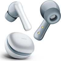 Mivi DuoPods i2 True Wireless Earbuds, 45+ Hrs Playtime, HD Call Clarity, Fast Charging, Type C, 13mm Bass Drivers, IPX 4.0 Sweat Proof, BT v5.3, Made in India Earbuds - White