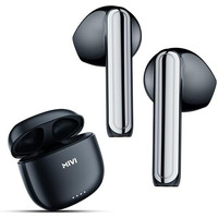 Mivi DuoPods i1 True Wireless Earbuds, 45+ Hrs Playtime, HD Call Clarity, Fast Charging, Type C, 13mm Bass Drivers, IPX 4.0 Sweat Proof, BT v5.3, Made in India Earbuds
