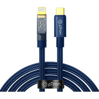 pTron Solero 30W Type-C to 8 Pin iOS Device Fast Charging Cable, Compatible with Iphone 14, 14 Pro, 14 Pro Max, 14 Plus, 13, 13 Pro, 13 Pro Max, 13 Mini,12,12 Pro, Unbreakable Nylon Braid (1M, Blue)