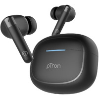 pTron Bassbuds Duo Pro TWS in Ear Earbuds with 3D Audioscape,Trutalk Ai-Enc Calls,Thunder Bass,38H Playtime,50Ms Low Latency Movie/Music Modes,Bt 5.3&Ultra Hd Mic,Fast Type-C Charging&Ipx5(Black)