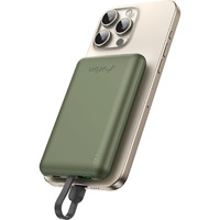 URBN 10000mAh 22.5W Slimmest Magnetic Power Bank | Built-in USB-C Cable | Super Fast Charge & Recharge | Triple Output | Strong Magnetic Hold | 1 Year Replacement Warranty | (Camo)