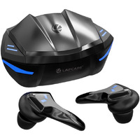 Lapcare Champ Series in Ear Probuds, Up to 50Ms Low Latency & Built-in Mic, 60H Playtime, Ipx5 Sweat & Water Resistant, Touch Controls & Voice Control, Super Fast Charging (Black)