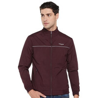 Qube By Fort Collins Men's Polyester Standard Length Jacket, BD804AZ, Wine, Medium