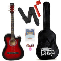Intern INT-38C Acoustic Guitar Kit (Red)
