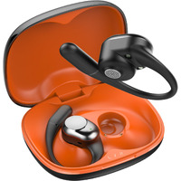 truke Newly Launched Buds Freedom Open Ear Wireless Earbuds with PureVoice Technology, 16mm Beryllium Speaker, 60H Playtime, Quad Mic for Crystal-Clear Calls, Fast Charging, BT 5.4 (Sunset Black)