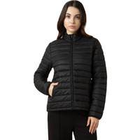 Van Heusen Women's Polyester Standard Length A-Line Coat (66409_Black Large)