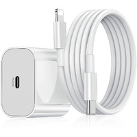 20W Original (MFi-Certified with 2 Years Extended Warranty) Fast Charger&Cable Compatible with iPhone 14/14Plus/14Pro/14Promax 13/13Pro/13Promax 12/12Pro/12/11/X/Xr Series by HOMEMO