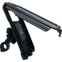 BOBO BM10H PRO Plus Handlebar Mount with PRO Plus Vibration Damper, Fully Waterproof Bike/Motorcycle/Scooter Mobile Phone Holder Mount, Ideal for Maps and GPS Navigation (Black)