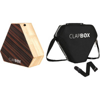 Clapbox Travel Cajon (2-sided), Snare, Bongo - Rubber wood with Carry Bag