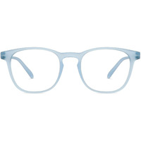 HUSTLR Zero Power Bluecut & Antiglare Computer Eyeglasses | Sky Blue Full Rim Square | As Seen On Shark Tank | Peyush Bansal Glasses | For Men & Women | Large | LB E14058