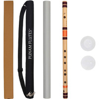 Punam Flutes C Sharp Medium Right Hand Bansuri 18.5 inches