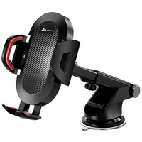 WeCool C3 Fully Adjustable Premium Car Mobile Holder with Quick Release Function, 360 Degree Rotation,Multiple View Angles,Strong Sunction Cup, Windshield & Dashboard Phone Holder for Car