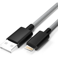 Basesailor iPhone MilitaryGrade 3A Fast Charging Braided Cable [MFi Certified + 2 YEAR WARRANTY*] USB to Lightning iPhone Charger Cable Compatible with iPhone 14/13/12/11/XR/XS/X/8/7/6 Plus/Pro, iPad