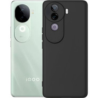 SPAZY CASE iQOO Z9s 5G / Vivo V40e 5G Back Cover | Soft Silicone Slim Back Case Cover for iQOO Z9s 5G / Vivo V40e 5G - Black