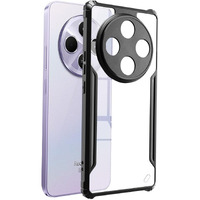 SPAZY CASE Redmi A4 5G / Poco C75 5G / Redmi 14C 5G Back Cover | Transparent Crystal Clear Hard PC Back Case with TPU Bumper, Drop Protection Case Cover