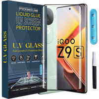 SPAZY CASE iQOO Z9s 5G Tempered Glass | 9H Full Glue Full HD, Full Edge Protection, Shatterproof, Anti Scratch Screen Guard for iQOO Z9s 5G