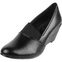 Metro Women's Black Faux Leather Fashion Heel Pumps UK/5 EU/38 (31-4801)