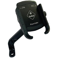 BOBO BM4M Jaw-Grip Mirror Mount Waterproof Bike/Motorcycle/Scooter Mobile Phone Holder Mount, Ideal for Maps and GPS Navigation (Black)