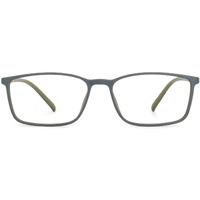 LENSKART BLU | Zero Power Bluecut & Antiglare Computer Eyeglasses | Gaming Glasses | Grey Full Rim Rectangle | For Men & Women | Medium | LB E13527