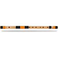 Radhe Flutes PVC Fiber C Natural Bansuri Middle Octave RIGHT HANDED (19 Inches)