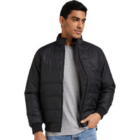 Amazon Brand - Symbol Polyester Men's Bomber Standard Length Jacket (Aw20-Qb-Sy-01_Black_Medium)