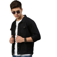 VOXATI Men's Denim Jacket kjt204xy-xxl_Black_2XL