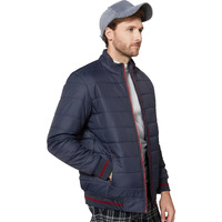Amazon Brand - Symbol Men's Bomber Jacket (AW20-QB-SY-05_Ink blue_L_Ink Blue_L)