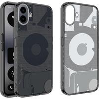 HELLO ZONE Back Cover Case for CMF by Nothing Phone 1 -Smoke Grey Transparent